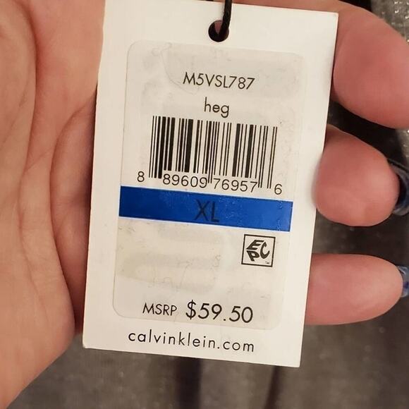 Calvin Klein metallic silver grey mock turtleneck‎ sweater size XL NEW!!! - Picture 10 of 10